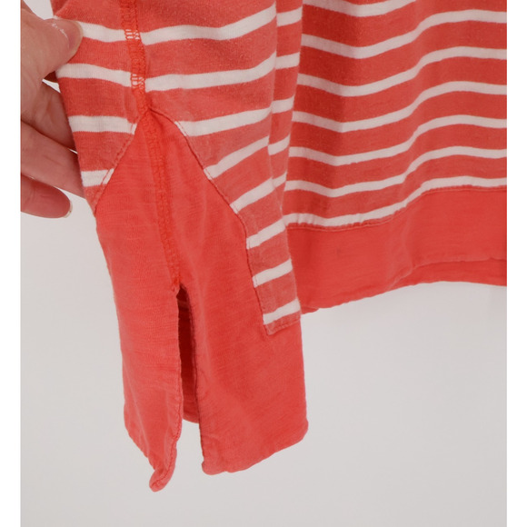 J.Crew Striped Cotton Dress Womens Preppy Nautical Coastal Coral Pockets Size XS - Picture 4 of 9